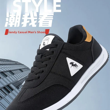 Men's Breathable Mesh Sports Shoes Lightweight Comfortable Soft Bottom Casual Shoes Versatile Footwear for All Seasons