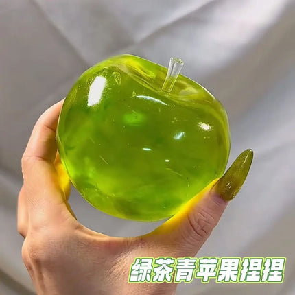 Powder apple green apple squeeze toy slow rebound stress relief toy maltose apple squeeze, relieves pressure and anxiety