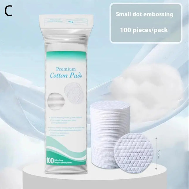 100Pcs Cotton Pads Disposable Clean Cotton Face Nail Polish Remover Round Soft Face Cleansing Remover Cotton Pads Makeup Tools