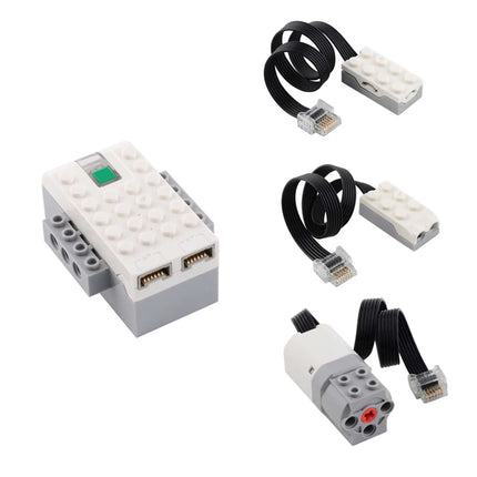 45300 19071 Power Function Parts Set Motion Tilt Sensors Smart Hub Motor Building Blocks Educational Brick Toy for Children Gift