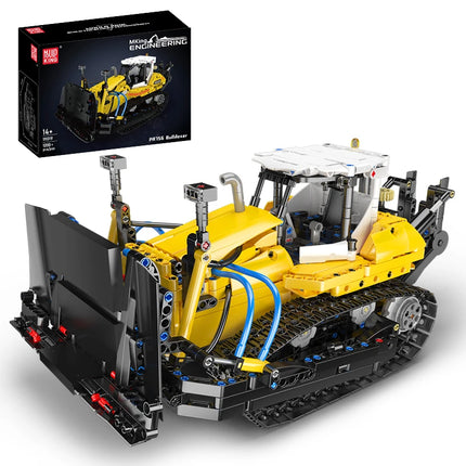 Mould King 19019 Technical Car Toys The MOC PR756 Bulldozer Building Block Enginerring Truck Brick Set Kids Christmas Gift