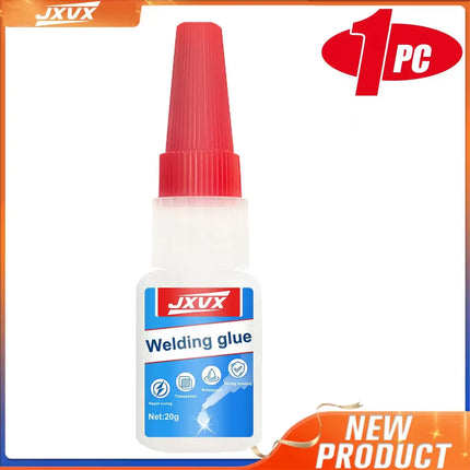 JXVX 50g High Strength Oil-Based Glue for Welding - Universal Oil-Based Welding Glue for Instant Adhesives for Resin, Ceramics, Metal, Glass, Plastic, Wood, Including Dispensers.
