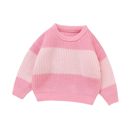 Baby Boys Girls Sweaters Clothes Autumn Winter Knitted Infant Unisex Pullovers Crew Neck Full Sleeves Toddler Knitwear Tops 1-3Y