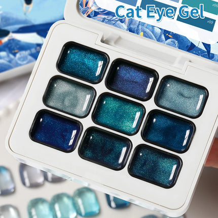 9 Colors Patting Glue Smudge Canned High Saturation Popular Semi-Solid Nail Polish Glue Nail Salon Special