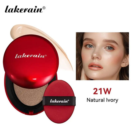 Lakerain Super Fit Air Cushion Liquid Foundation SPF40 PA++ High Concealer Long Lasting Korean Beauty Makeup Lightweight