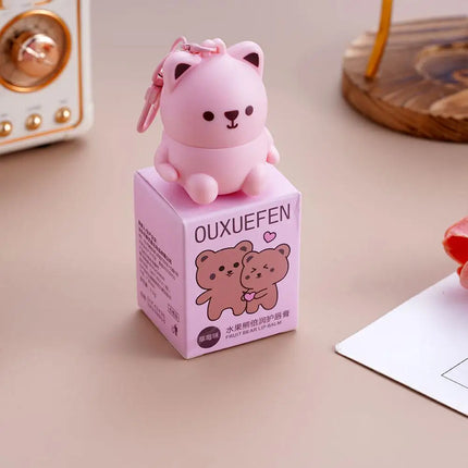 Cute Kids Lip Balm Moisturizing Anti Chapping Repair Formula For Dry Lips Gentle Non Irritating With Backpack Buckle Daily Care