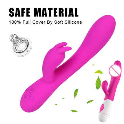 Normal/ Heated Dildos Rabbit Vibrators For Women Clitoris Nipple Stimulator Vaginal Anal Plug Sex Toys Female Masturbator Erotic