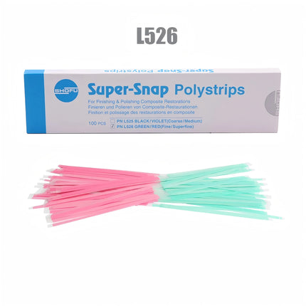 SHOFU supersanp polystripes Dental Polishing Strips tooth Interproximal Finishing Abrasive Strips for Composite resin 100pcs/box