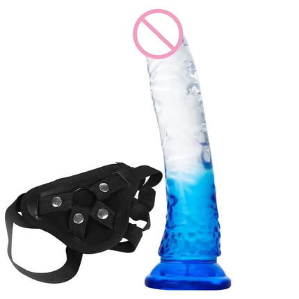 Harness Women Panties Realistic Penis Cock Strap-On Strapon Dildo With Suction Cup Dildo Belt Harness Sex Toys for Lesbian