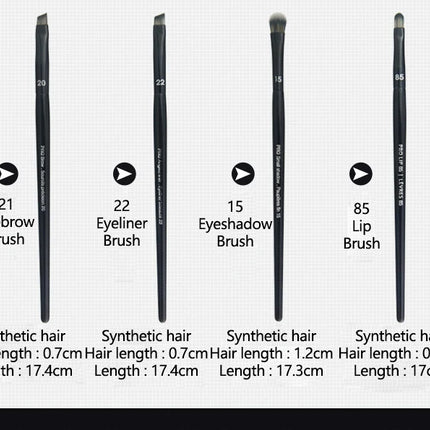 5/16/26pcs/set Black Powder Makeup Brushes Angled Sculpting Foundation Face essential cosmetic tools Eyeshadow Eye Make Up Brush
