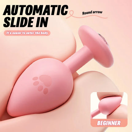 S/M/L Anal Plug Butt Vibrator Women/Men Soft Silicone Detachable Erotic Bullet Anal plug Bullet Gay Sex Toys for Adults Sex toy