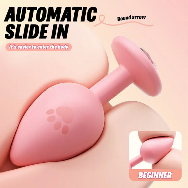 S/M/L Anal Plug Butt Vibrator Women/Men Soft Silicone Detachable Erotic Bullet Anal Plug Bullet Gay Sex Toys for Adults Sex Toy