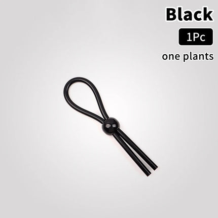 Adjustable Colorful Ejaculation Delay Erection Rings Rope Binding Ball Stretcher Sperm Penis Ring Male Lock Rope Adult Sex Toys