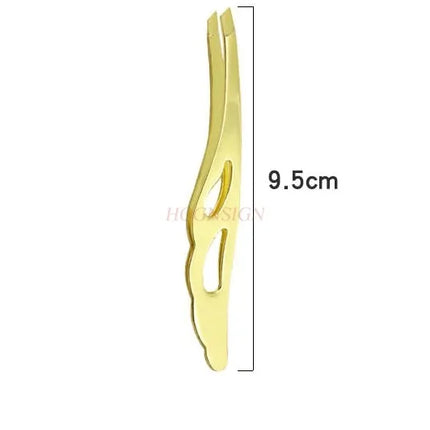 New Stainless Steel Oblique Mouth Eyebrow Clip Trimming Eyebrow Tweezers Feather Clip Beauty Tool