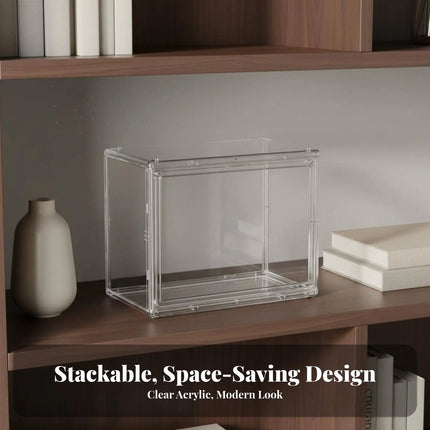 Acrylic Display Box High Distinctness Clear Acrylic Display Box Transparent Storage Container Particles Proof for Collectors