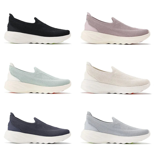 Li-Ning Women's SOFT GO 2 KNIT Slip-on Casual Walking Shoes Breathable Cushion Flexible LiNing Comfortable Sneakers AGLV018
