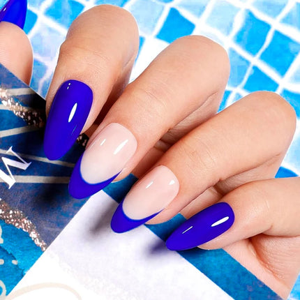 QAZIXU 10ml Klein Blue Nail Polish Gel Soak Off UV LED Manicure Semi-Permanent Nail Art Varnish For Salon & Home Pure Gel Polish
