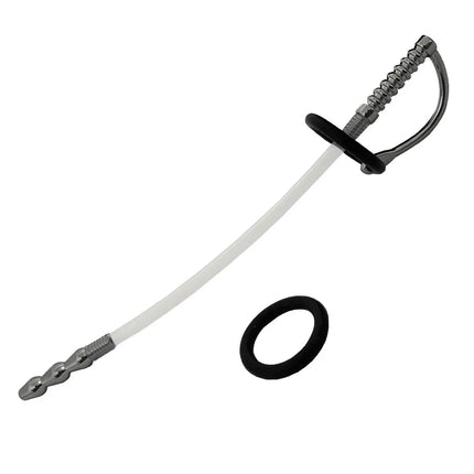 Male Stainless Steel Urethral Plug Penis Catheter Stretching Dilator Plug 9Inch