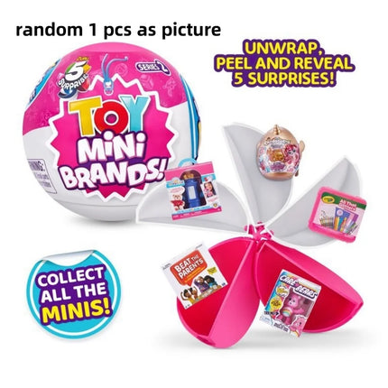 New 5 Surprise Mini Brands Series 2 Mystery Capsule Mini Brands Toys Miniature Toys Mystery Blind Box Series 3 Christmas Gifts