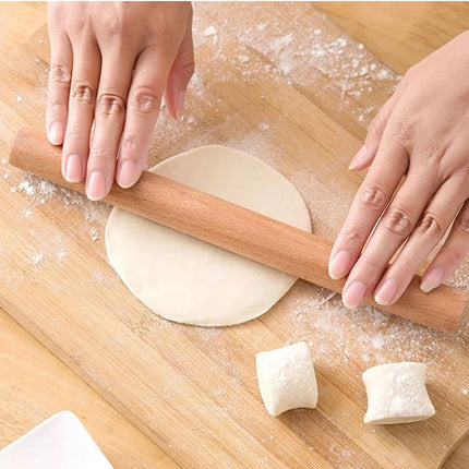 2024 New Beech Solid Wood Household Dumpling Skin Mini Rolling Pins Pin Stick Dough Baking Tool Gadgets Roller Kitchen