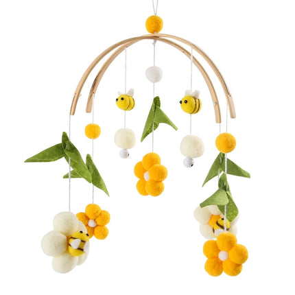 Let's make Baby Mobile Rattle Toys 0-12 Months Space Planet Pendant Crib Bed Bell Toddler Rattles Carousel Kid Musical Toys Gift