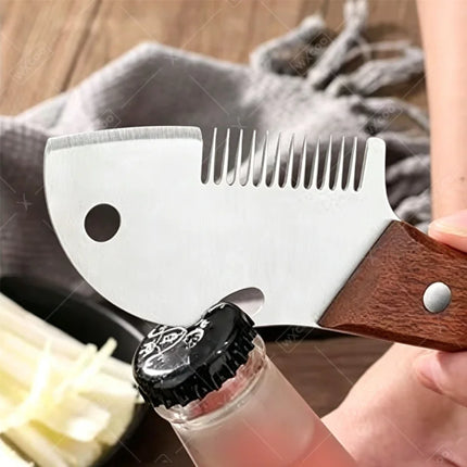 3-in-1Kitchen Peeler Stainless Steel Multifunction Vegetable Peeler Fruit Knife Bottle Opener Kitchen-Specific Peeler Slicing
