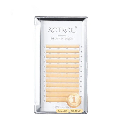 12 Lines Brown Eyebrown Extension 0.07 5/6/7/8mm Makeup Professional Individual eyebrow Extensions Soft Natural for Wholesale