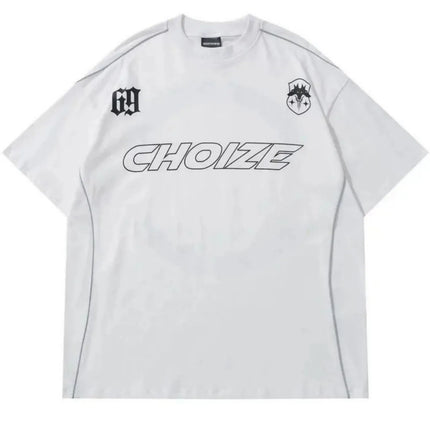 2026 Summer Men's T-shirt with Letter Print Breathable Lightweight Casual Fashionable Outdoor Style