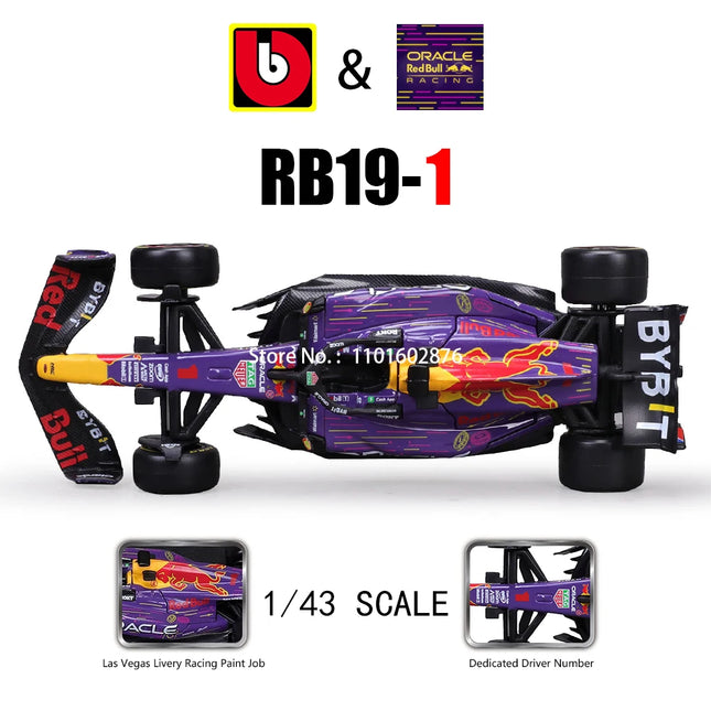 Bburago 1:43 F1 Red Bull Ferrari Mercedes Benz Aston Martin McLaren Alfa Romeo alloy luxury car die cast car model toy series