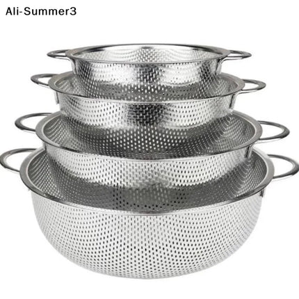 【Summer3】1Pc 2026 New Kitchen Tool Stainless Steel Kitchen Mesh Sifter Colander Strainer Sieve Baskets