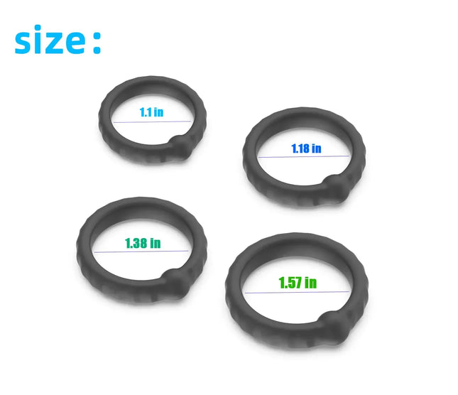 Newest Reusable Silicone Penis Ring - Delayed Ejaculation & Enlargement, Adult Products Sex Toy for Men