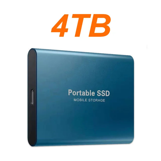 16TB Large Capacity External Hard Drive Quiet Operation Mobile Storage SSD USB3.2 Type-C High Speed Solid State Disk For PC MAC
