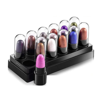 Eyeshadow Pencil Set 12 Colors Waterproof Long Lasting Glitter Shimmer Eye Shadow Pen Highlighter Stick Eyes Makeup Tools