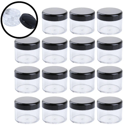 30/50/80pcs Empty Plastic Cosmetic Jar for Cream Lip Balm Eyeshadow Travel Toiletries Sample Storage 10/15/20ml