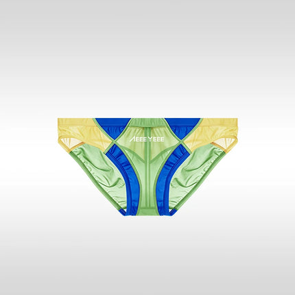 Ultra-thin Breathable Japanese-Style Transparent Sexy Men's Underwear Triangle Briefs With Smooth Ice Silk And Low Waistline