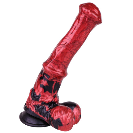 FAAK Fantasy Large Horse Dildo Sucker Silicone Multi Color Penis With Testis Sucker Female Masturbator Anal Plug For Women Men