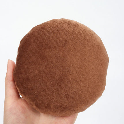 125mm圆形 Cotton Velvet Powder Puff Large Loose Powder Puff Makeup Artist Powder Puff Round Cotton Ribbon Hook Hand Glove Puff
