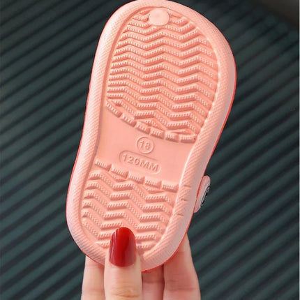 Summer Children Garden Clogs Shoes Boys&Girls Beach Sandal Kids Lightweight Breathable Cute Cartoon Slip Baby Slippers