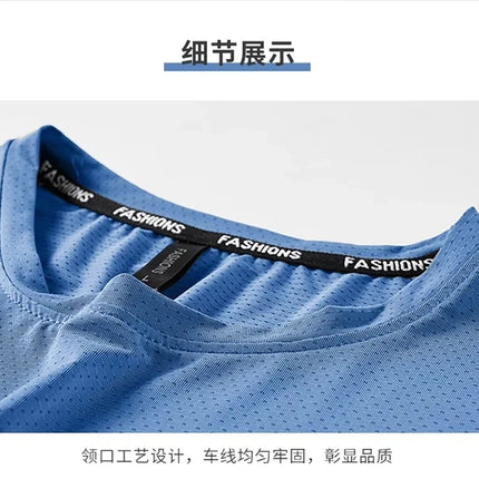 Quick Dry Sport T Shirt Men'S 2026 Short Sleeves Summer Casual White Plus OverSize 6XL 7XL 8XL 9XL Top Tees GYM Tshirt Clothes
