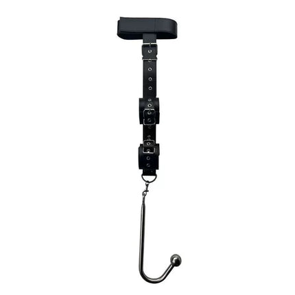 BDSM Bondage Restraint Kit for Couples, Adjustable Handcuffs, Collar, Hook and Plug Set, Adult Roleplay Accessories