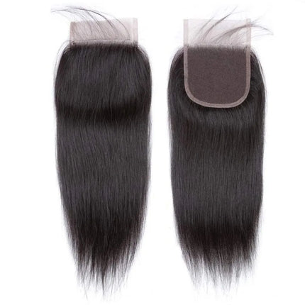 4x4 5x5 6x6 Lace Closure Human Hair Hand Tied Straight Transparent Lace Closure Brazilian Human Hair Length 12 inch to 24 inch