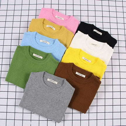Kids Loose Fit Casual Knit Sweater Cozy Oversized Pullover Top Soft Long Sleeve Cotton Blend Stylish Toddler Fall Outfit