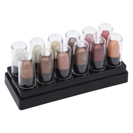 Eyeshadow Pencil Set 12 Colors Waterproof Long Lasting Glitter Shimmer Eye Shadow Pen Highlighter Matte Stick Eyes Makeup Tools