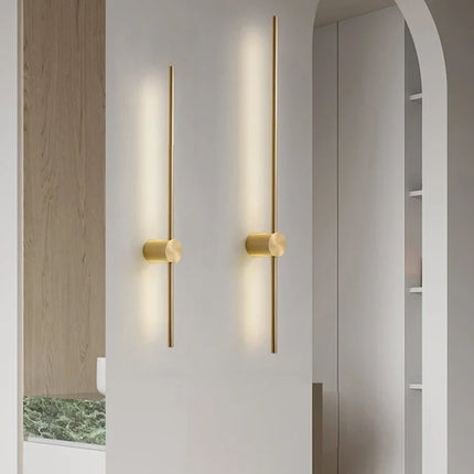 Nordic Art Design Minimalist Long Line Wall Lamps Modern Simple Living Room Home Decoration Luxury Hotel High-end Wall Light LED