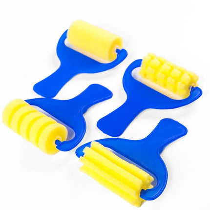 Children Toddler Sponge Stamp Brush Kits Flower Drawing Toys for Children Paint Educational DIY Art Craft Creativity Tools DDJ