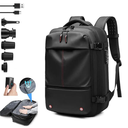 Travel Backpack Vacuum Compression Backpack Business Large Capacity School Backpack Expand Outdoor Hiking Backpack