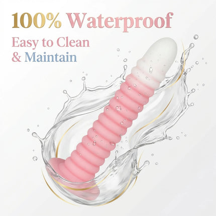 Extra Long Gradient Pink Anal Plug Massager With Threaded Suction Cup Rear Multi-size Unisex Anal Plug Adult Erotic Anal Sex Toy
