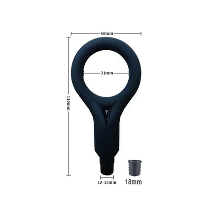 Male Masturbation Ring Penis Vibration Masturbator Silicone Massage Gun Head Male Training Relaxation Masturbation Tool