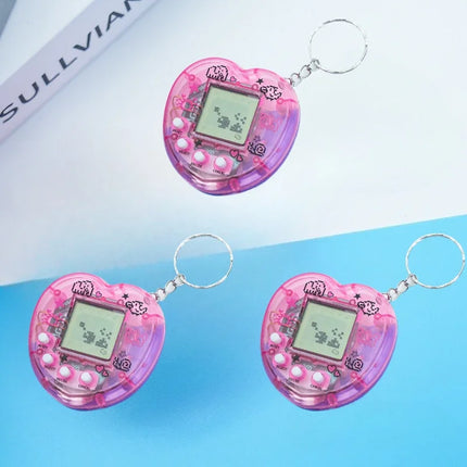 1/3/5PCS Transparent Electronic Pets Game Handheld Game Console Toy Virtual Cyber Digital Pet Pixel Funny Gift Play Toy