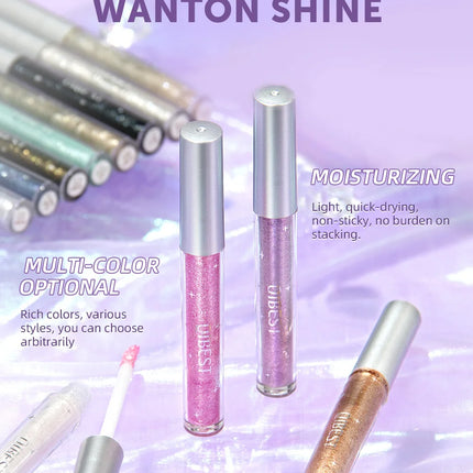 12 Colors Glitter Diamond Liquid Eyeshadow Set Sparkly Long Lasting Waterproof Shiny High Pigmented Brighten Makeup Cosmetics